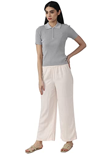 Image of Van Heusen Women High Rise Regular Fit Casual Pants