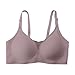 Women's Plus Size Sexy Deep V Smooth Seamless Bra Thin Big Chest Small Push Up Bra Without Underwire Pack of (Coffee, L)