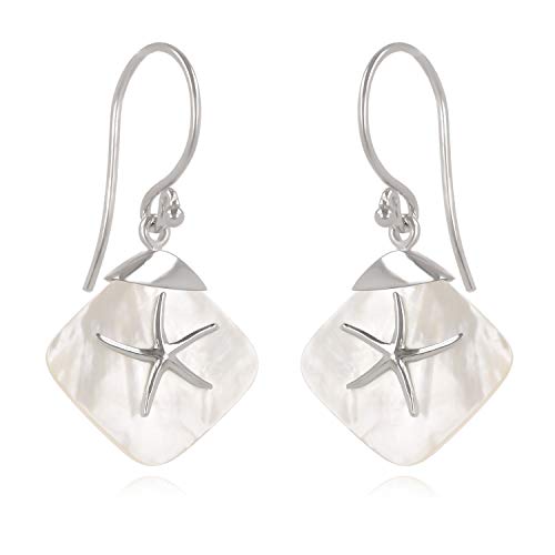 Boucles d'oreilles nacre blanche et argent 925 Marina : éclat précieux