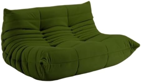 JOGIO Compression Sofa, 1/2/3 Seats, Lazy Chair, Living Sofa, Cute Floor Sofa, Modern, Stylish, Designer, Nordic, High Resilience Urethane Green, 2 Seats