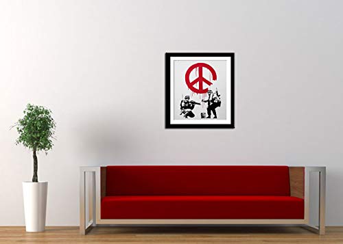 Image of Tallenge - Set of 10 Banksy - Small Poster Paper - Framed (12 x 17 inches)
