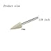 Luo ke 10mm Wool Felt Polishing Bits - 1/8'' Shank Conical Shape Wool Felt Buffing Polishing Points for Dremel Rotary Tool (Pack of 12)