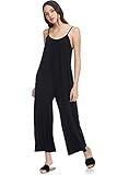 Alexander + David Women’s Casual Loose Fit Jumper, Spaghetti Strap Sexy Jersey Jumpsuit Romper...