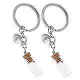 Cadeau inspirant : avec ses petits porte-clés à graines de flacon, cet article est un cadeau idéal pour les porte-clés religieux pour les croyants, en particulier pour Noël, ajoutant une signification et des bénédictions pour les amis et la famille, petit porte-clés de bouteille en verre, porte-clés de graines souvenir religieux