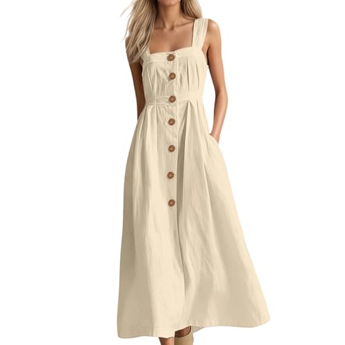 Robe longue femme lin coton fluide et ample pour masquer les rondeurs