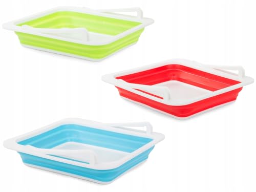 Image of Krevia Fridge Drawer Organizer | Folding Storage Boxes for Home Kitchen Food Refrigerator Shelf Holder | Space Saver Portable Storage Box For Food Refrigerator (Multicolor)