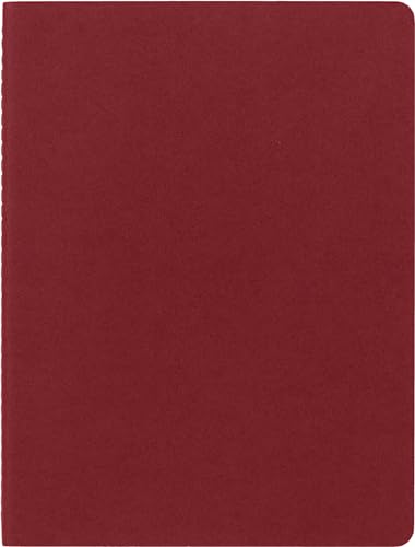 Cahier ligné grand format pour organiser vos projets avec sa couverture rouge