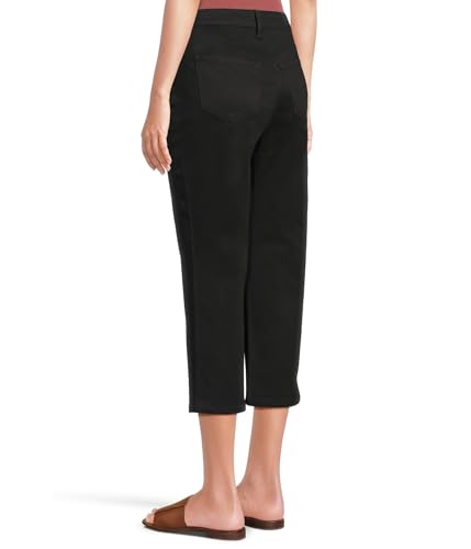 NYDJ Women's Joni High-Rise Relaxed Capris In Black3