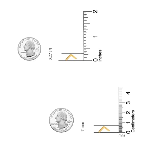 Charmsy 925 Sterling Silver Stud Earrings for Women | 14K Gold-Plated Lightweight Minimalist Studs Earring Jewelry4