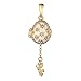 Produktbild danila-souvenirs Fabergé-Stil Ei Anhänger/Charm mit Kristallen 2,1 cm weiß #1026-01