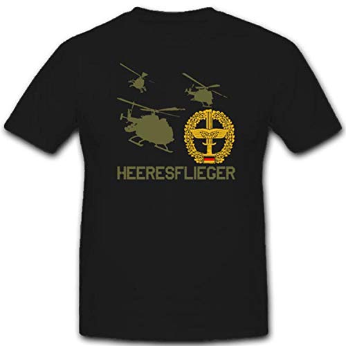 T-shirt hélicoptère armée allemande noir 3XL idéal pour rassemblements d'aviation