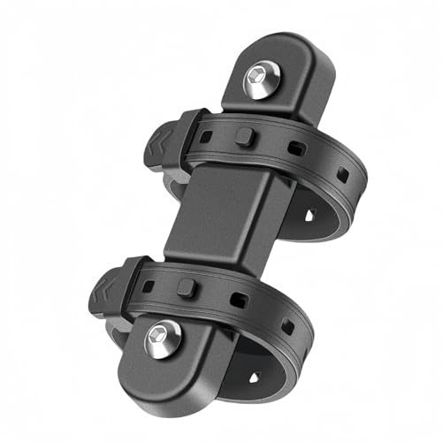 Bike Water Bottle Cage Mount,Silicone Rubber Water Bottle Cage Mount for Road Mountain Bicycle Frame Size 22-55mm Cycling Accessory (Black)