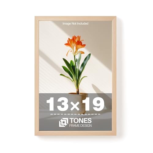 TONES FRAME DESIGN 13x19 Picture Frame Natural Solid Wood Veneer