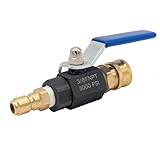 Ultimate Washer UW11-PWABV038 Power Washer Ball Valve Kit 3/8-Inch Male Plug X 3/8-Inch Female Quick Connect, 5000 PSI for High Pressure Hoses