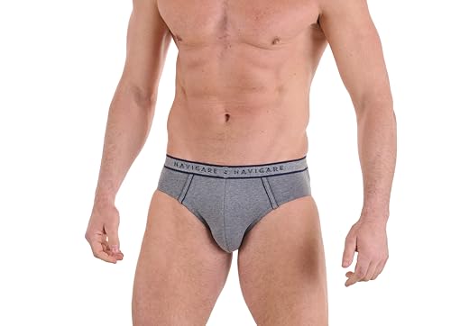 Navigare 314, Slip Para Hombre, Multicolor (Bianco/ Nero/ Blu/ Grigio Bianco/ Nero/ Blu/ Grigio), Medium (Tallas De Fabricante:4), Paquete De 6