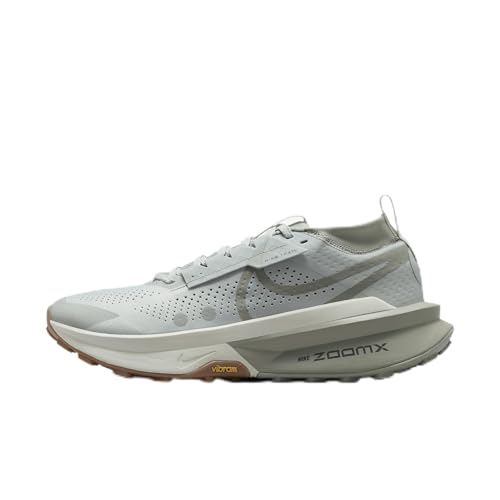 Nike Zegama 2 Men's Trail Running Shoes (FD5190-004, Light Silver/Sea Glass/Vintage Green) Size 10.5