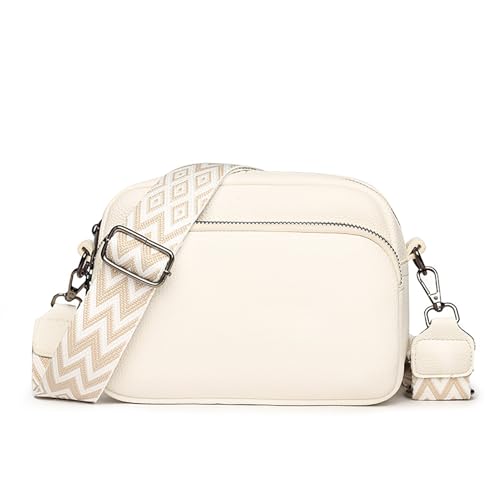 Noir & Blanc Leather Crossbody Bag and Accessories, Noir and Blanc Leather Crossbody Bags for Women, Trendy Purses Handbags