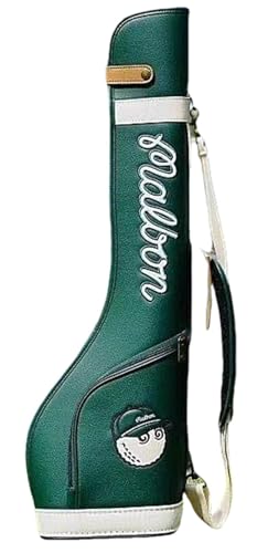 ゴルフクラブケース キャディバッグ スポーツゴルフバッグ おしゃれ Golf Club Bag キャスター付き カートバッグ メンズ レディース 最大7本収納可能 ファスナーポケット付き 練習用 旅行用 男女兼用 (グリーン)
