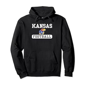 Kansas Jayhawks Football Officially Licensed Pullover Hoodie