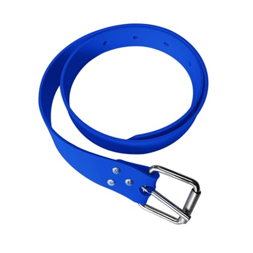 Aymzbd Freediving Weight Belt, Diving Weight Belt, Cuttable Silicone Snorkeling Weight Belt, Snorkeling Waist Belt for Scuba Diving, Style B Blue