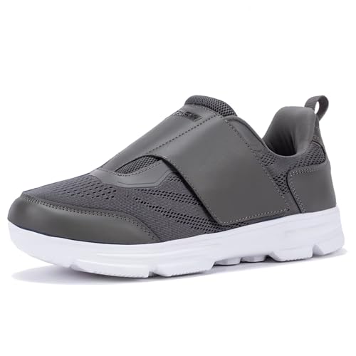 Image of Diabetic Shoes for Men Extra Wide Walking Shoes Swollen Feet Shoes for Neuropathy Adjustable Closure with Arch Support