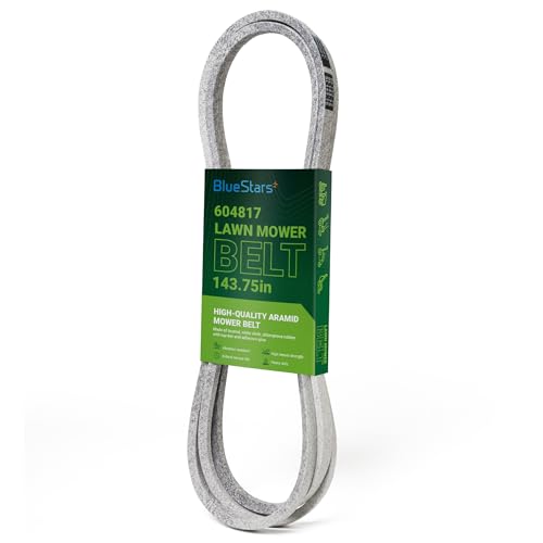 Image of BlueStars 604817 Mower Deck Belt | Aramid Cord | 5 /8 inch x 143 3 /4 inch