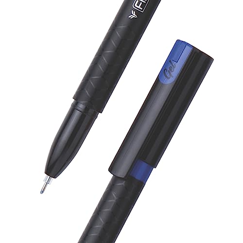 Bolígrafo Flair Carbonix 0.5mm Gel Azul Pack 10 miniatura 3