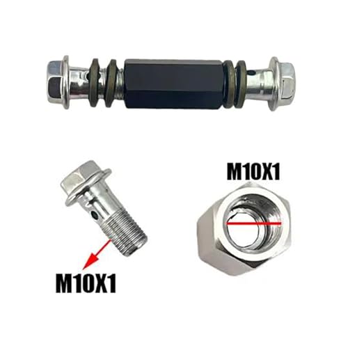 Conduite de frein AN3 haute performance 500cm avec vis M10x1 - 7