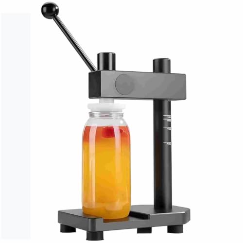 Aerospace aluminum hand capper. Height adjustable. Crown caps + PCO 1881. Silicone funnel included. Threaded lids? No.