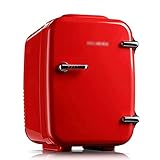 ▶ Mini refrigerador 2 en 1: El mini congelador es un refrigerador frío y caliente con una temperatura máxima de 65 ° C y una temperatura ambiente mínima comparable de 25 ° C; se puede refrigerar en verano y mantener caliente en invierno, y se puede utilizar durante todo el año. El mini refrigerador también se puede usar para almacenar bebidas, leche materna, frutas y otros alimentos para mantener los alimentos frescos o calientes.