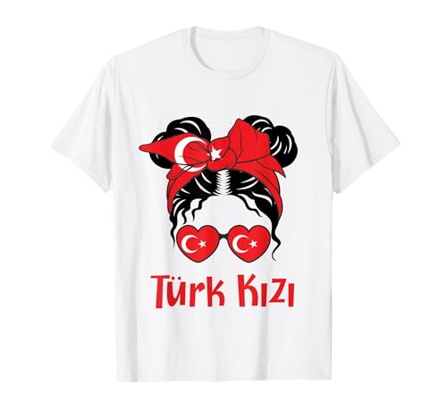 Turkiye, chica turca, bandera de Turquía, bandera turca Camiseta