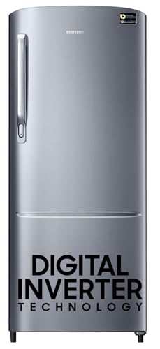 Image of Samsung 183 L, 3 Star, Digital Inverter, Direct-Cool Single Door Refrigerator (RR20C1723S8 /HL, Silver, Elegant Inox)