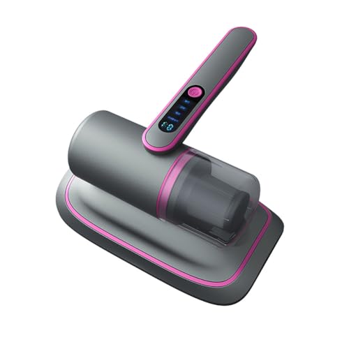 Aspiradora de mano, aspiradora de cama, filtro de succión de colchón, limpiador de cama UV, inalámbrico, succión fuerte de 12 Kpa, bajo ruido, limpieza diaria, limpieza fina, morado
