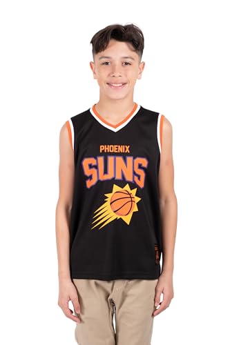 Image of Ultra Game Youth NBA Official Tank Top Mesh Sleeveless Muscle T-Shirt - Black