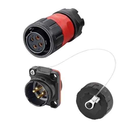 Connecteur 4 broches femelle male M20 prise exterieure etanche IP67 signal electrique
