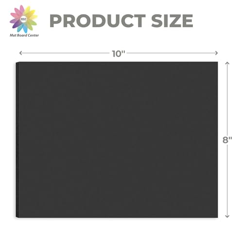 Mat Board Center, Pack of 5, 8x10 Foam Boards Acid Free Black Foam Core Boards for Mounting, Crafts, Display, Presentation and Projects, 3/16\" Thick - Thumbnail 2