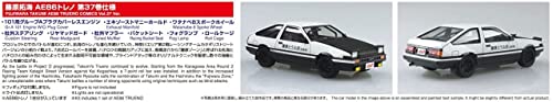 Aoshima Initial D AE86 Toyota Trueno V37 1:24 miniatura 4