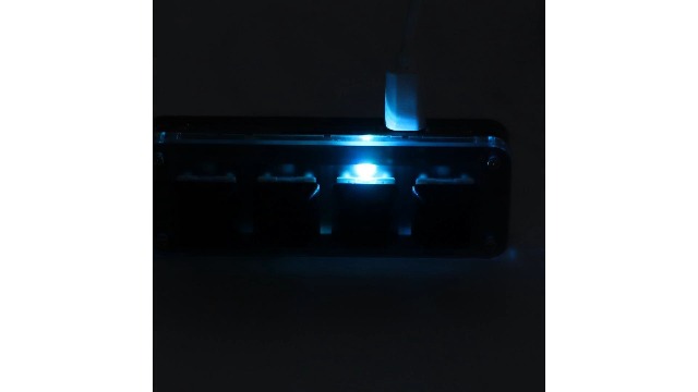 Teclado Mecánico Mini 4 Teclas RGB Conectividad Type C miniatura 7