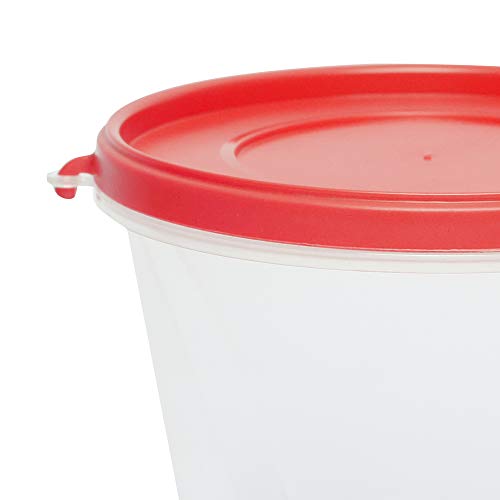 Image of Cutting EDGE Nesterware 1000ml Stackable Container (Set of 6, Light Red) | BPA-free plastic, stackable design, leak-proof, kitchen storage, pantry, fridge, meal prep, reusable, travel use