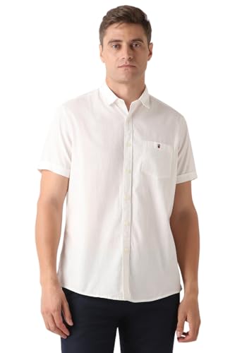 Image of Louis Philippe Men's Cotton Solid Slim Fit Shirt