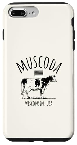 Muscoda WI USA ���g�� �� �r���e�[�W�X�^�C�� �f�U�C�� �X�}�z�P�[�X iPhone 7 Plus/8 Plus �p