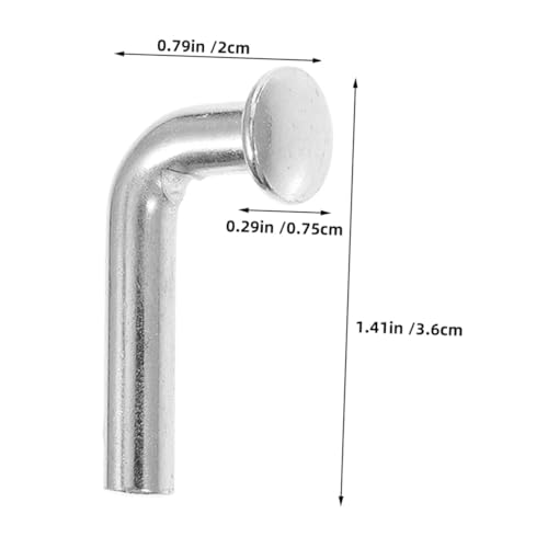 HIAKDOFT 50 Stück J-bolzen Sicherheitsstifte 8mm Flachkopf Stahl Schwerlast Palettenregal Fallbolzen Palettenregal Sicherheitsclip Für Lagerregale