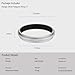 Haoge Lens Filter Adapter Ring for Fujifilm X100VI Fuji FinePix X100V Camera fit 49mm UV CPL ND Filter Lens Cap Replace Fujifilm AR-X100 Silver