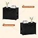 Dwanton Cat Litter Box Furniture Hidden, Cat Litter Box Enclosure, Reversible Entrance Can Be on Left or Right Side, Indoor Cabinet, Wooden Washroom, End Table, Nightstand, Black, 27.6