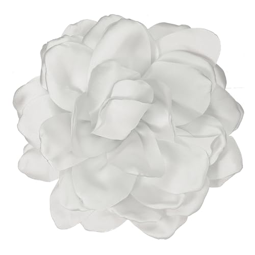 Broche en satin de soie grand format pour femme, accessoire de mode pour robe de gala