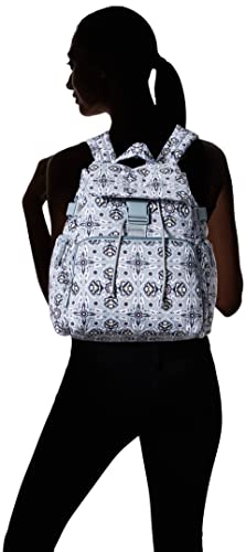Vera Bradley Women's Cotton Utility Backpack, Plaza Tile - Recycled Cotton, One Size #TOP5