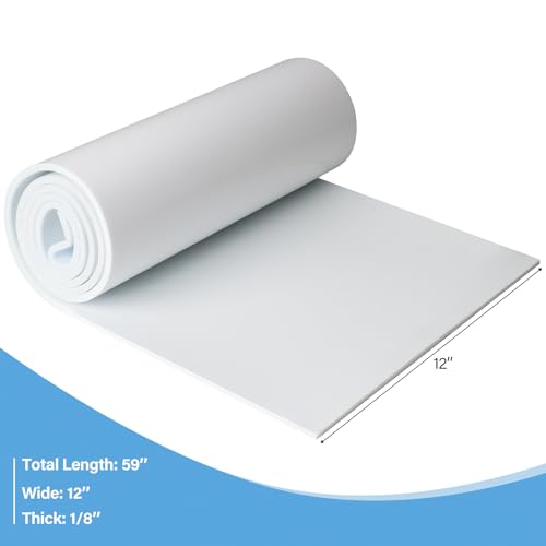 Feuille de néoprène adhésive blanche de 30,5 cm x 150,9 cm pour isolation - 3