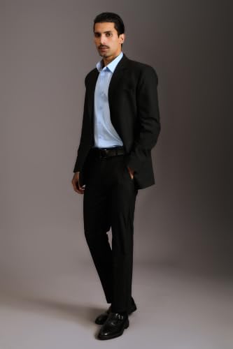 Image of BEYOURS Men's Full Sleeve Shirt Regular Fit Spread Collar 100% Cotton Satin Office & Formal.