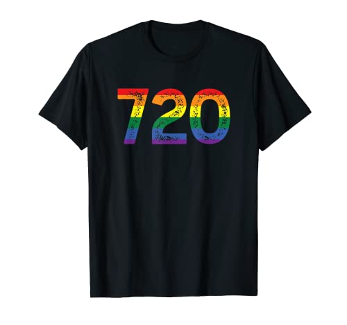 LGBT Denver Colorado 720 - Denver Lgbt Pride Flag Outfit T-Shirt