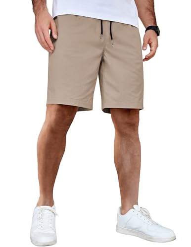 COOFANDY Shorts for Men Stretch Waist Drawstring Shorts Casual Dress Shorts